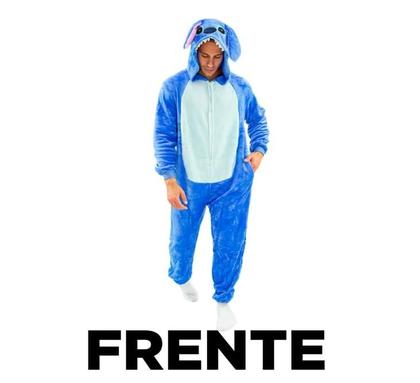 Imagem de Pijama Macacão Pelúcia Stitch Kigurumi Disney Original TAM G