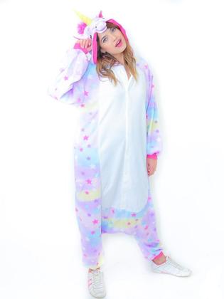 Imagem de Pijama Macacão Personagens Kigurumi Adulto Unissex Quentinhos