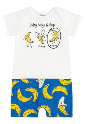 Imagem de Pijama Macaquinho Bananinha Unissex para Bebê em Meia Malha Quimby