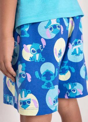 Imagem de Pijama Manga Curta Algodão Menino Stitch Puket