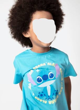 Imagem de Pijama Manga Curta Algodão Menino Stitch Puket
