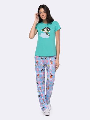 Imagem de Pijama Manga Curta com Calça As Meninas Superpoderosas