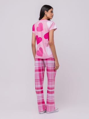 Imagem de Pijama Manga Curta com Calça em Malha Perfect Touch