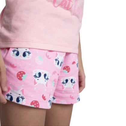 Imagem de Pijama Manga Curta Gata Fada Feminino Puket 030602662