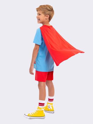 Imagem de Pijama Manga Curta Superman com Capa