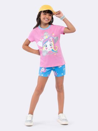 Imagem de Pijama Manga Curta Unicórnio com Glitter