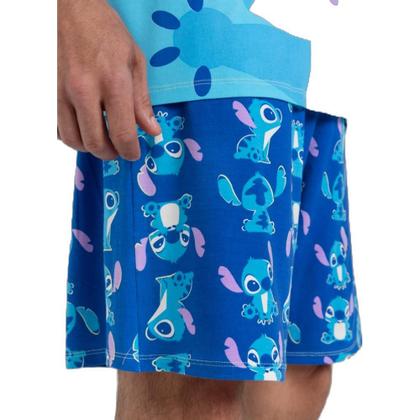 Imagem de Pijama Manga Curta Viscolycra Masculino Stitch - Puket