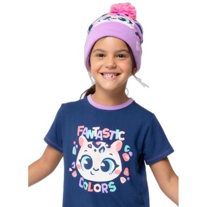 Imagem de Pijama Manga Curta Viscolycra Menina Onça - Puket