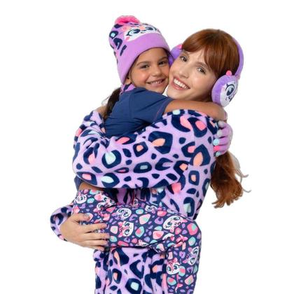 Imagem de Pijama Manga Curta Viscolycra Menina Onça - Puket