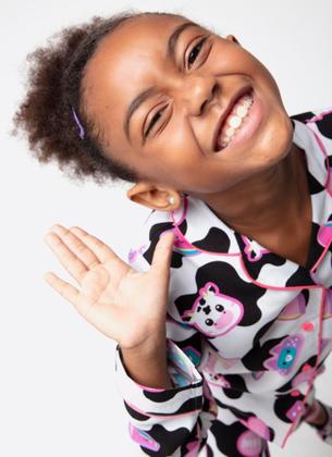 Imagem de Pijama Manga Longa Viscose Menina Vaca Patches - Puket