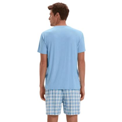 Imagem de Pijama Manga Masculino Viscose Cor Com Amor - 2030172 Cor