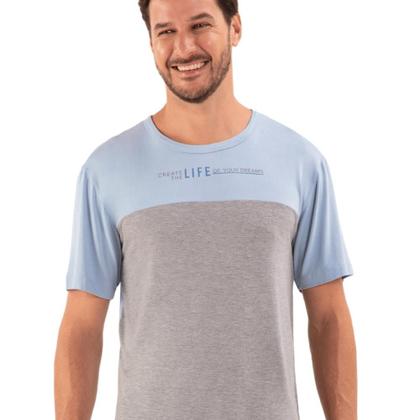 Imagem de Pijama Manga Masculino Viscose Sensare - 130148 SENSARE