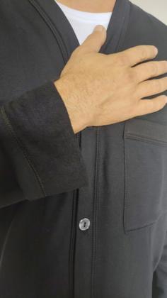 Imagem de Pijama Masculino Aberto Flanelado Moletinho C/botões Inverno Liso