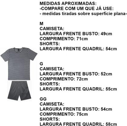 Imagem de Pijama Masculino Basico Camiseta C/ Short P Ao Gg