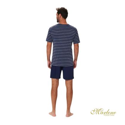 Imagem de Pijama Masculino Curto Listrado
