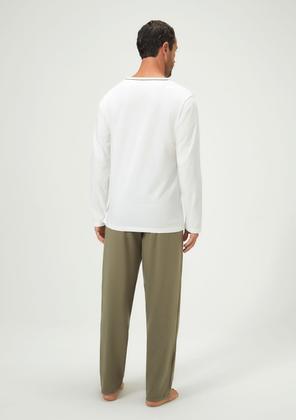 Imagem de Pijama Masculino Longo Com Decote V