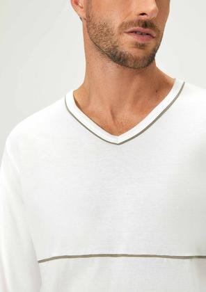 Imagem de Pijama Masculino Longo Com Decote V