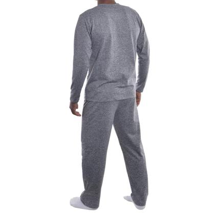 Imagem de Pijama Masculino Plus Size de inverno Suede Victory