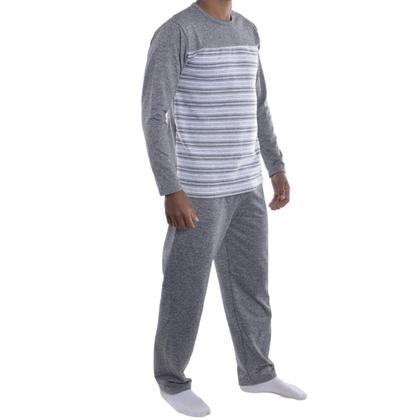 Imagem de Pijama Masculino Plus Size de inverno Suede Victory