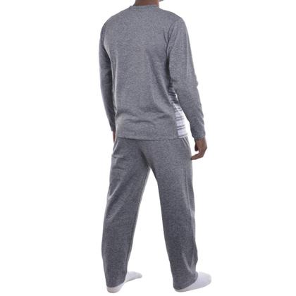 Imagem de Pijama Masculino Plus Size de inverno Suede Victory