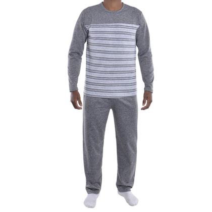 Imagem de Pijama Masculino Plus Size de inverno Suede Victory