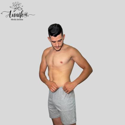 Imagem de Pijama Masculino Samba Canção Lisa Algodão