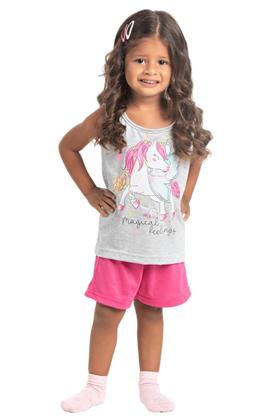 Imagem de Pijama Menina Mescla unicórnio - Izitex