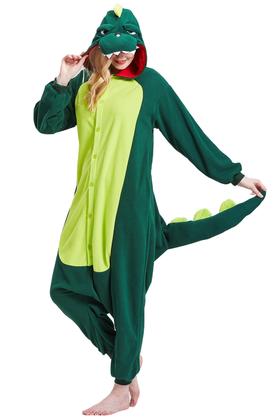 Imagem de Pijama Onesie Magicalani Green Dinosaur para adultos
