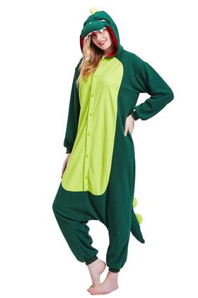 Imagem de Pijama Onesie Magicalani Green Dinosaur para adultos