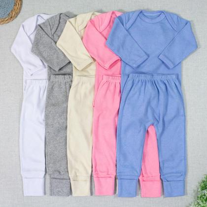 Imagem de Pijama para Bebê Confortável em Sudine 100% Algodão até 12 Meses