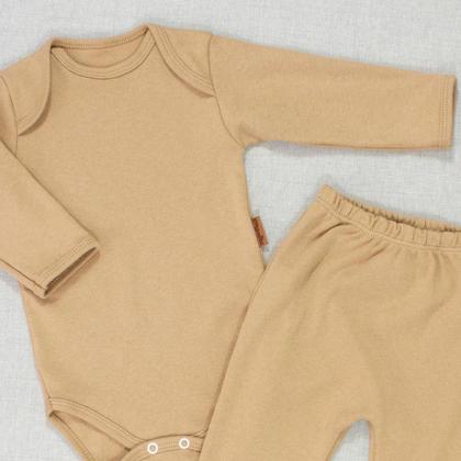 Imagem de Pijama para Bebê Confortável em Sudine 100% Algodão até 12 Meses