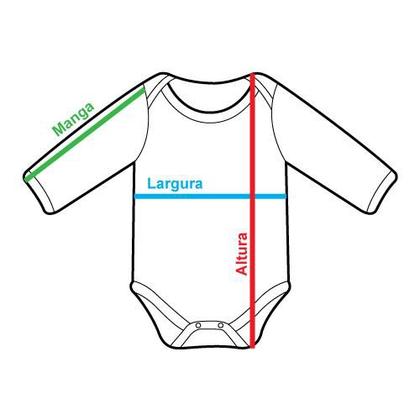 Imagem de Pijama para Bebê Confortável em Sudine 100% Algodão até 12 Meses