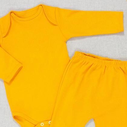 Imagem de Pijama para Bebê Confortável em Sudine 100% Algodão até 12 Meses