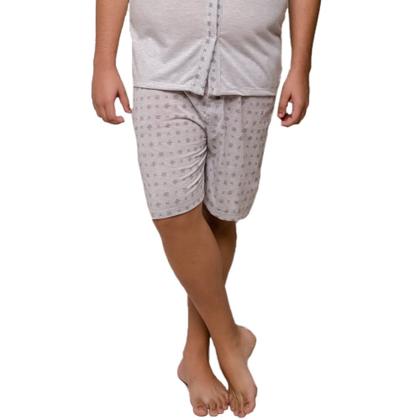 Imagem de Pijama Plus Size Diones Com Botões e Estampa Masculino