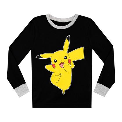 Imagem de Pijama Pokémon Boys Pikachu tamanho 6 preto