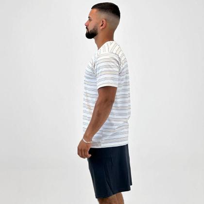 Imagem de Pijama Pzama Listrado Manga Curta com Shorts Masculino