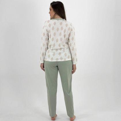 Imagem de Pijama Pzama Manga Longa com Calça Feminino