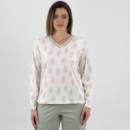 Imagem de Pijama Pzama Manga Longa com Calça Feminino