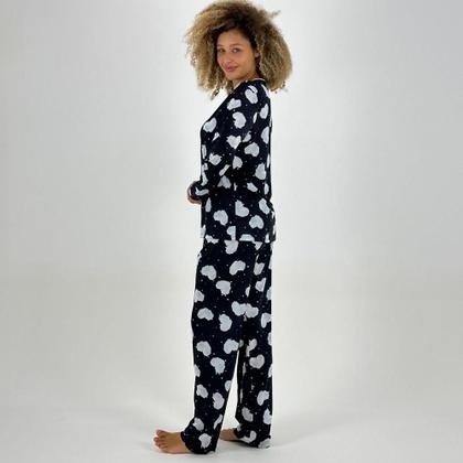 Imagem de Pijama Recco Americano Manga Longa com Calça Feminino