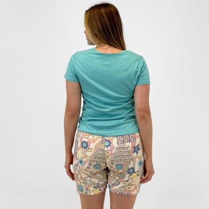 Imagem de Pijama Recco de Verão Manga Curta com Shorts Feminino