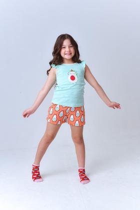 Imagem de Pijama Regata Infantil Algodão Leve Fresquinho Verão