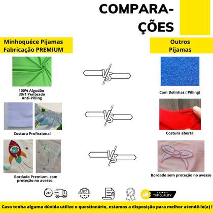 Imagem de Pijama Regata Infantil Algodão Leve Fresquinho Verão