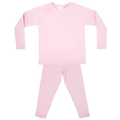 Imagem de Pijama Térmico Infantil Blusa e Legging Energy Thermo Rosa Everly