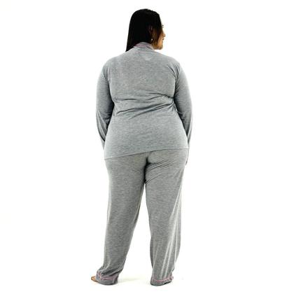Imagem de Pijama Victory Americano Plus Size Manga Longa com Calça Feminino