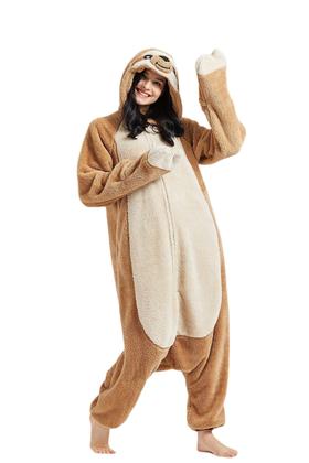 Imagem de Pijamas unissex para adultos preguiçosos de Halloween Onesie DELEY