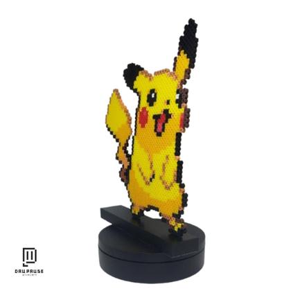 Imagem de Pikachu Grande para Decoração da Sua Estante  Pikachu em Píxel  Píxel Art 