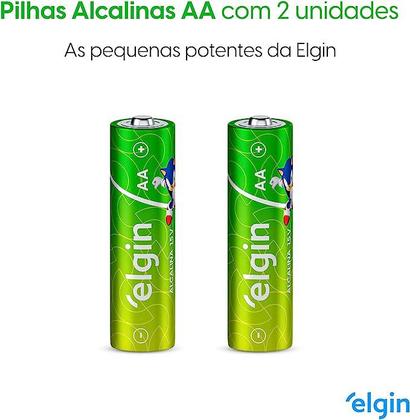 Imagem de Pilha AA Alcalina Elgin Com 2 unidades