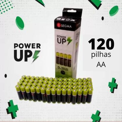 Imagem de Pilha Aa Média Segma Comum Zinco Caixa Com 120 Unidades