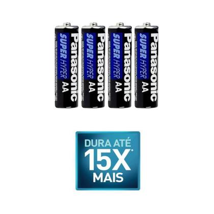 Imagem de Pilha AA Panasonic Comum Super Hyper Cartela C/ 12 Unidades