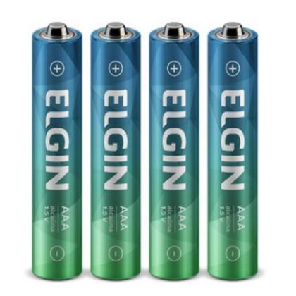 Imagem de Pilha AAA Alcalina Palito Elgin - Cartela c/ 4 Pilhas